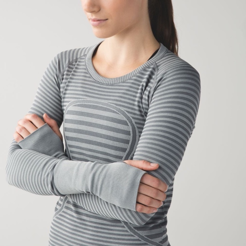 Striped Gray Women's Top